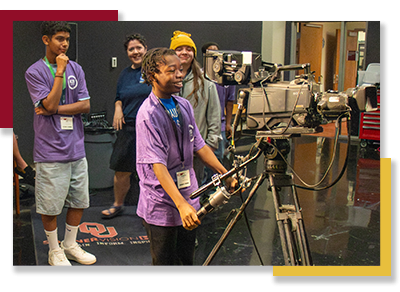 Students explore camera equipment at SoonerVision