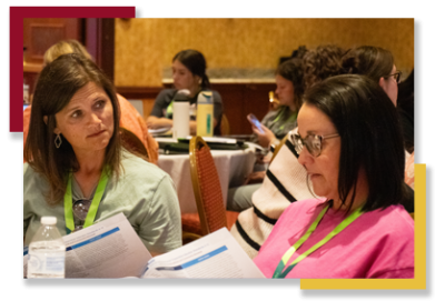 Counselors in a discussion at Counselor Academy